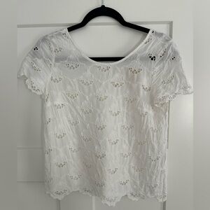Sezane Lou Top in Ecru Size 36/US4